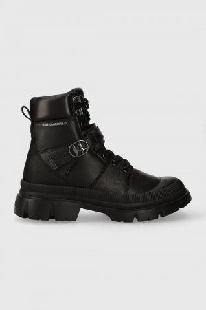 TREKKA MENS KC кожаные треккинговые ботинки , черный Karl Lagerfeld