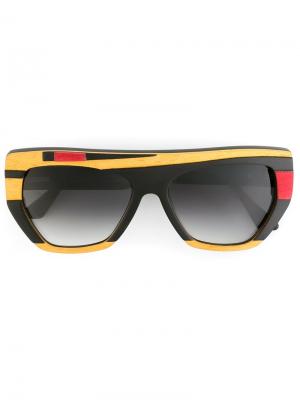 Солнцезащитные очки Hubert Ralph Vaessen. Цвет: чёрный