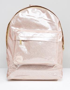 Классический блестящий рюкзак Mi-Pac. Цвет: розовый