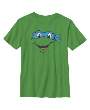 Детская футболка с изображением Черепашек Ниндзя и лицом Леонардо для мальчика Nickelodeon