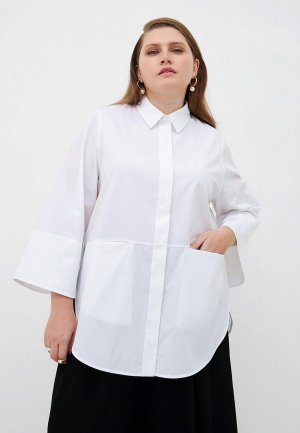 Рубашка W&B. Цвет: белый