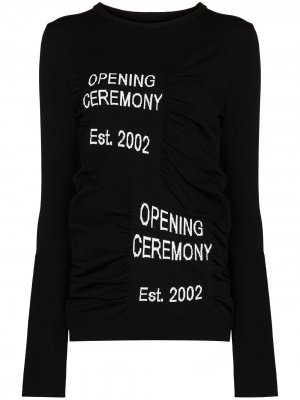 Джемпер с круглым вырезом и логотипом Opening Ceremony. Цвет: черный