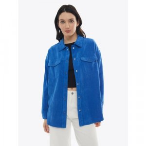 Куртка-рубашка , размер S, голубой Zolla. Цвет: голубой