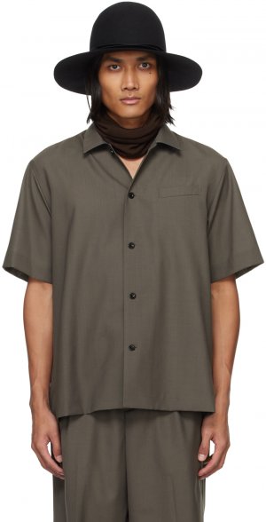 Серо-коричневая костюмная рубашка , цвет Taupe Sacai