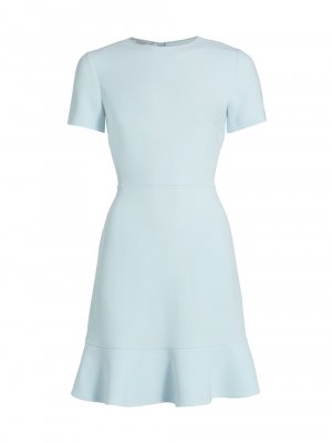Вязаное мини-платье с короткими рукавами , синий Stella McCartney