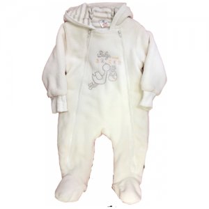 Комбинезон плюшевый для малыша (Размер: 80), арт. 322400, цвет Белый Jacky. Цвет: белый