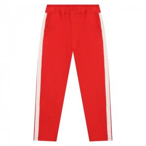 Хлопковые брюки Manuel Ritz. Цвет: красный