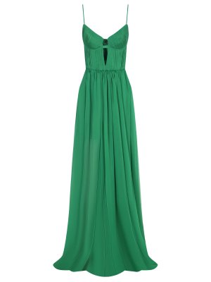 Платье шифоновое RASARIO. Цвет: зеленый