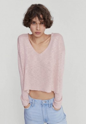 Пуловер Mango OPORTO. Цвет: розовый