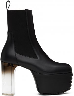Черные минималистичные гриль-ботинки Rick Owens