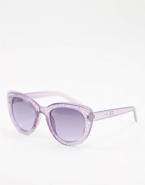 Солнцезащитные очки «кошачий глаз» с блестками -Фиолетовый цвет Monkey