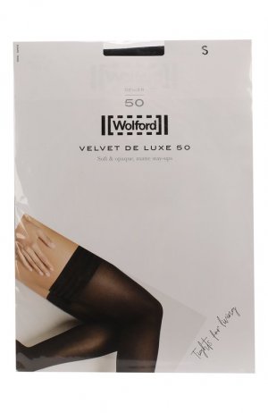 Капроновые чулки с гладкой отделкой Wolford. Цвет: чёрный