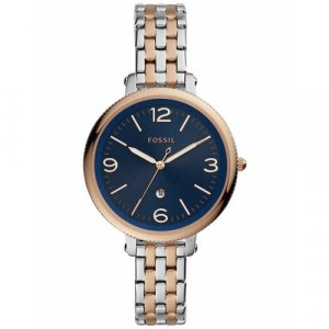 Наручные часы Monroe, мультиколор, синий FOSSIL. Цвет: микс/серебристый/синий/серебряный/золотистый