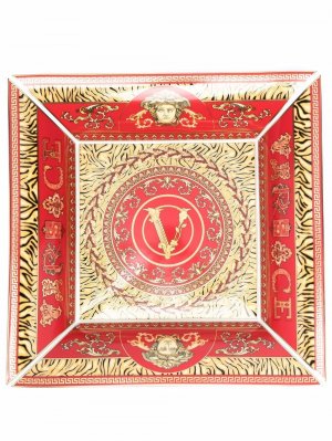 Тарелка Virtus Holiday (28 см) Versace. Цвет: красный