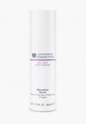 Сыворотка для лица Janssen Cosmetics с микросеребром Microsilver Serum, 30 мл. Цвет: белый