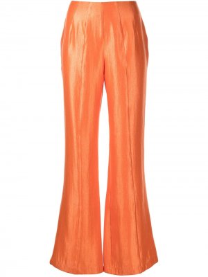 Расклешенные брюки с завышенной талией Baruni. Цвет: оранжевый
