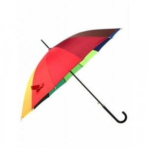 Зонт-трость ЭВРИКА подарки и удивительные вещи, мультиколор. Цвет: микс/красный