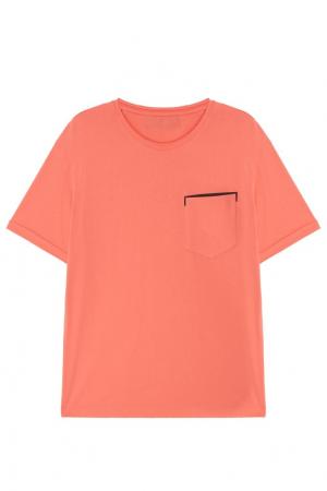 Коралловая футболка GRUNGE JOHN ORCHESTRA. EXPLOSION. Цвет: оранжевый