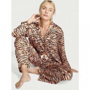 Пижама Victorias Secret, размер S, коричневый Victoria's Secret. Цвет: коричневый