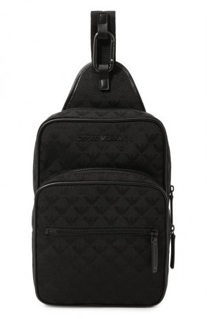 Текстильный рюкзак Emporio Armani. Цвет: чёрный