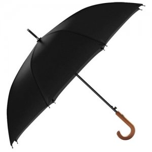 Зонт мужской трость Timmons черный zontcenter. Цвет: черный