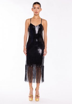 Коктейльное/праздничное платье JADE SEQUIN FRINGE , цвет black Glamorous