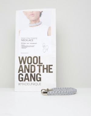 Набор для создания ожерелья-чокер своими руками Wool & Gang DIY Mi and the. Цвет: серый