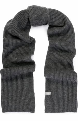 Вязаный шарф из кашемира FTC. Цвет: серый