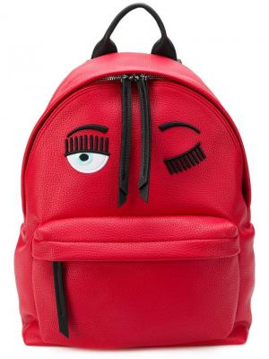 Zaino Flirting backpack Chiara Ferragni. Цвет: красный