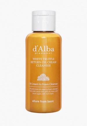 Гидрофильное масло dAlba d'Alba White Truffle Return Oil Cream Cleanser 60 мл. Цвет: желтый