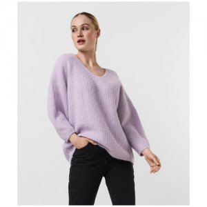 , пуловер женский, Цвет: лиловый, размер: XL Vero Moda. Цвет: фиолетовый