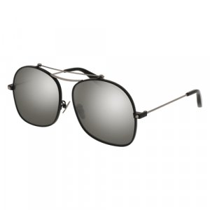 Солнцезащитные очки AM0088S 002, черный Alexander McQueen. Цвет: черный