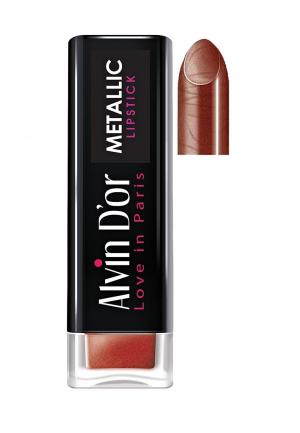 Помада Alvin Dor D'or Metallic Lipstick Тон 18. Цвет: коричневый
