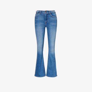 Расклешенные джинсы средней посадки Weekender , цвет layover Mother