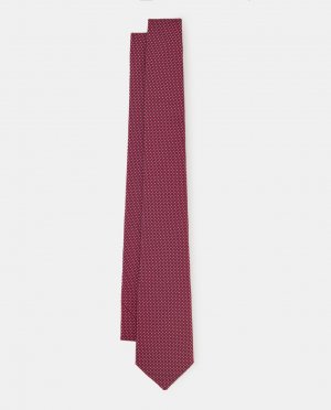 Мужской галстук из натурального шелка актуального дизайна. , красный Lanvin