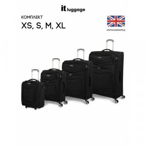 Комплект чемоданов , 4 шт., размер XXL, синий IT Luggage. Цвет: синий