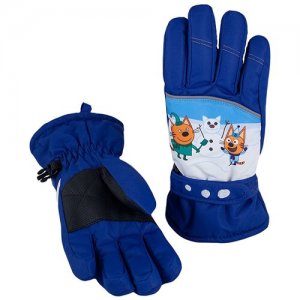 Перчатки Чудо-кроха детские синий. Цвет: синий