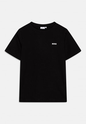 Базовая футболка SHORT SLEEVES TEE UNISEX BOSS Kidswear, цвет black Kidswear