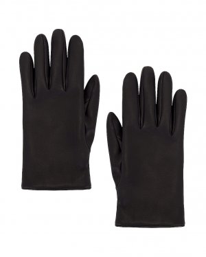 Перчатки Leather, цвет Black & Gold Saint Laurent