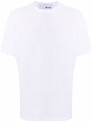 Round neck short-sleeved linen T-shirt Costumein. Цвет: белый