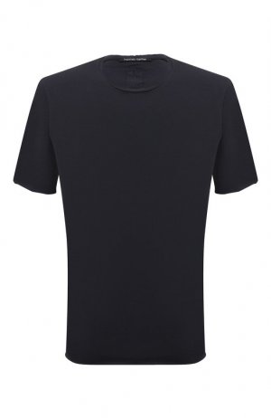 Хлопковая футболка Hannes Roether. Цвет: серый