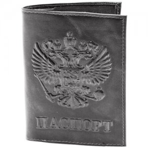 Обложка для паспорта , черный Mashinokom. Цвет: черный