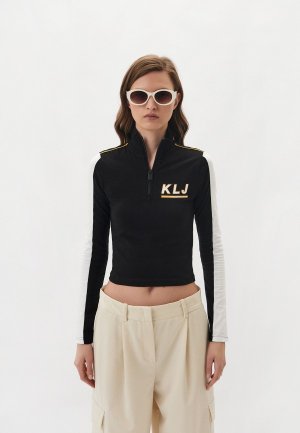 Лонгслив Karl Lagerfeld Jeans. Цвет: черный