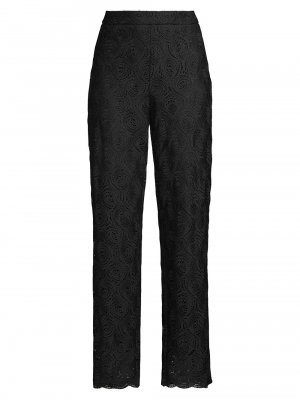 Круглые кружевные брюки City Garden , черный Donna Karan New York