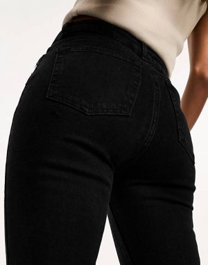 Черные расклешенные джинсы ASOS DESIGN