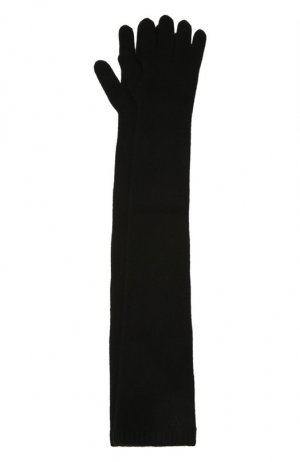 Перчатки из шерсти и кашемира Valentino. Цвет: чёрный