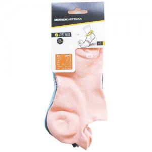 Носки для тенниса с низкой манжетой RS 160 3 пары разного цвета ARTENGO Х EU39/42 Decathlon. Цвет: розовый