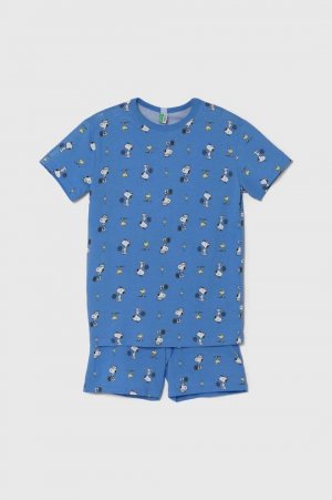 United Colors of Benetton Детская хлопковая пижама, синий