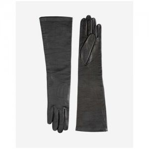 Перчатки , демисезон/зима, натуральная кожа, подкладка, размер 8, черный Marco Vanoli. Цвет: черный