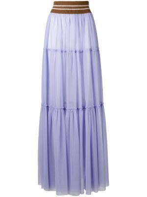 Многоуровневая юбка из тюля Circus Hotel. Цвет: purple